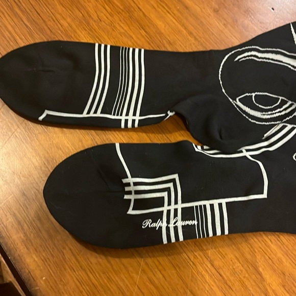 Purple Label Polo Ralph Lauren Portrait Art Deco Car Bugatti Japan Socks Mens L - Picture 8 of 16